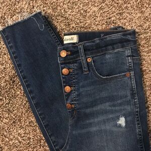 Madewell 10” high rise skinny jean women’s size 27